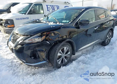 2020 Nissan Murano S Intelligent Awd z USA, uszkodzony, nr VIN 5N1AZ2AS4LN151822